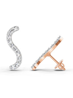 Sparkles - Lab Grown Diamond 14KT 0.7ct 10 Stone S Earring Rose Gold