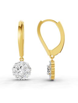 Sparkles - Lab Grown Diamond 14KT 0.9ct Marigold Hoop Earring Yellow Gold