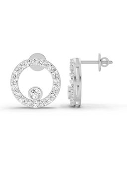 Sparkles - Lab Grown Diamond 14KT 1.23ct Round Stud Earring Silver