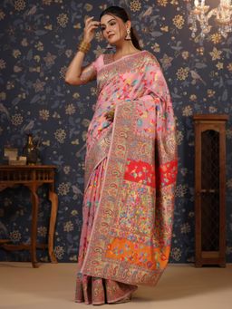 Nyri - Woven Design Banarasi Saree with Unstitched Blouse