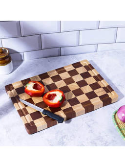 Culinex by thinKitchen - Premium Double-Sided Cutting Board Carbonized Rubber Wood