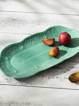 Chumbak - Essentials Lace Platter Green