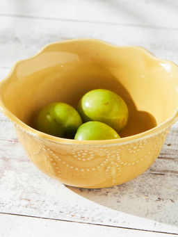 Chumbak - Essentials Lace Serving Bowl Yellow