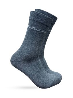 Ben Sherman - Men Crew Length Socks - Grey Melange