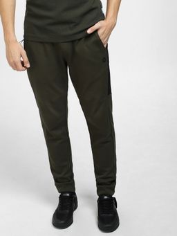 Jack & Jones - Dark Green Mid Rise Tape Detail Sweatpants