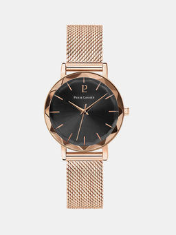 Pierre Lannier - Women Rose Gold Stainless Steel Round Dial Watch (010P938) (M)