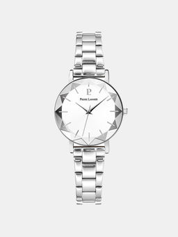 Pierre Lannier - Women Silver Rubber Round Dial Watch (167D539) (M)