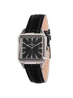 Pierre Cardin - Men Black Leather Square Dial Watch (Cf.1006.Lb.3) (M)