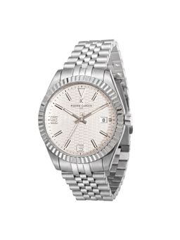 Pierre Cardin - Men Silver Stainless Steel Round Dial Watch (Cf.1007.Ms.7) (M)