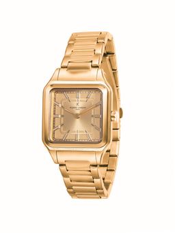 Pierre Cardin - Women Gold Stainless Steel Square Dial Watch (Cf.1011.Mg.3) (M)