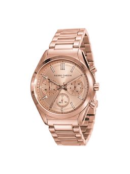 Pierre Cardin - Men Rose Gold Stainless Steel Round Dial Watch (Cf.1019.Mr.2) (M)