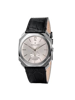 Pierre Cardin - Men Black Leather Square Dial Watch (Cf.1037.Lb.1) (M)