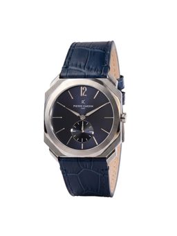 Pierre Cardin - Men Blue Leather Square Dial Watch (Cf.1037.Ld) (M)