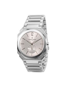 Pierre Cardin - Men Silver Stainless Steel Square Dial Watch (Cf.1037.Ms.1) (M)