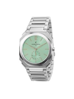 Pierre Cardin - Men Silver Stainless Steel Square Dial Watch (Cf.1037.Ms) (M)