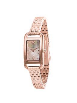 Pierre Cardin - Women Rose Gold Stainless Steel Rectangular Dial Watch (Cf.1039.Mr) (M)
