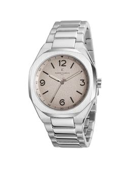 Pierre Cardin - Men Silver Stainless Steel Round Dial Watch (Cf.1042.Ms.2) (M)