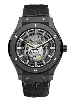 Daniel Hechter - Men Black Leather Round Dial Watch (Dhm1034-11) (M)