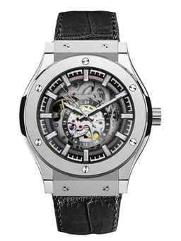 Daniel Hechter - Men Black Leather Round Dial Watch (Dhm1034-22) (M)