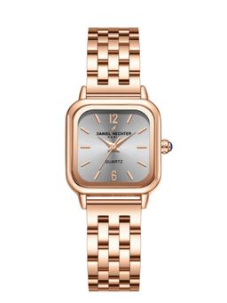 Daniel Hechter - Women Rose Gold Stainless Steel Square Dial Watch (Dhw2026-66) (M)