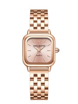 Daniel Hechter - Women Rose Gold Stainless Steel Square Dial Watch (Dhw2026-77) (M)