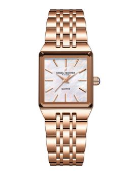 Daniel Hechter - Women Rose Gold Stainless Steel Square Dial Watch (Dhw2027-77) (M)