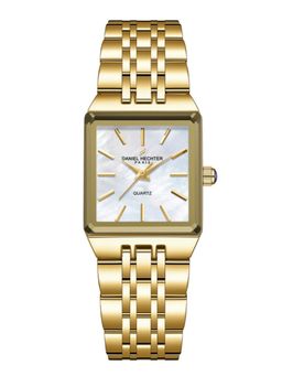 Daniel Hechter - Women Gold Stainless Steel Square Dial Watch (Dhw2027-55) (M)