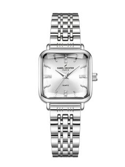 Daniel Hechter - Women Silver Stainless Steel Square Dial Watch (Dhw2028-11) (M)