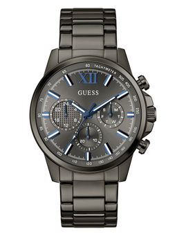 Guess - Men Black Stainless Steel Round Dial Watch (Gw0900G7) (M)