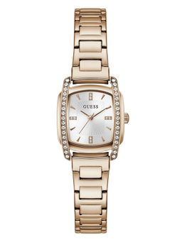 Guess - Women Rose Gold Stainless Steel Square Dial Watch (Gw1096L4) (M)