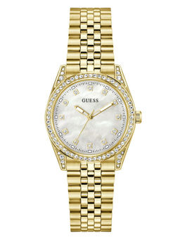 Guess - Women Gold Stainless Steel Round Dial Watch (Gw1099L2) (M)