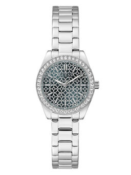 Guess - Women Silver Stainless Steel Round Dial Watch (Gw1100L1) (M)