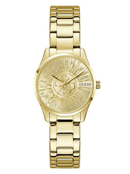 Guess - Women Gold Stainless Steel Round Dial Watch (Gw1108L2) (M)