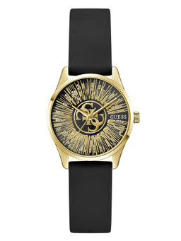 Guess - Women Black Silicon Round Dial Watch (Gw1109L2) (M)