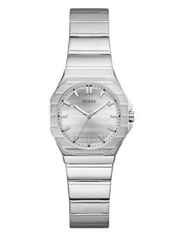 Guess - Women Silver Stainless Steel Round Dial Watch (Gw1110L1) (M)