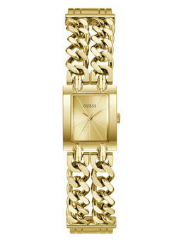 Guess - Women Gold Stainless Steel Rectangular Dial Watch (Gw1112L2) (M)