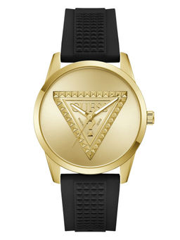 Guess - Men Black Silicon Round Dial Watch (Gw1143G2) (M)