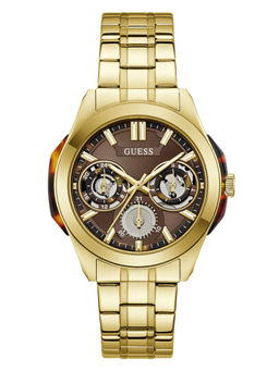 Guess - Men Gold Stainless Steel Round Dial Watch (Gw1144G2) (M)
