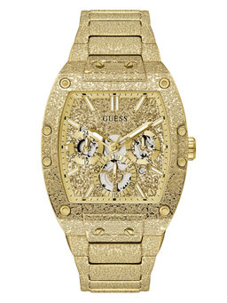 Guess - Men Gold Stainless Steel Rectangular Dial Watch (Gw1148G2) (M)