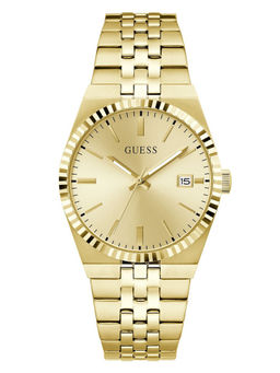 Guess - Men Gold Stainless Steel Round Dial Watch (Gw1153G2) (M)