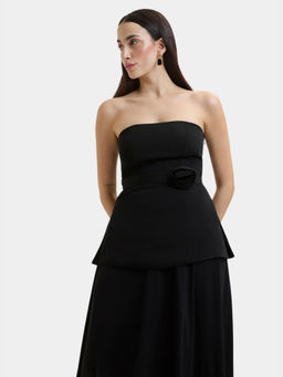 BEYOND - Demi Off Shoulder Top Black