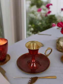 Manor House - Red Mina Candle Holder 3 Inches