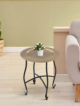 Manor House - Knock Down Table Brass Finish Etched