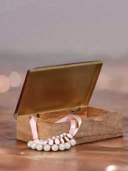 Manor House - Metal And Wood Decorative Box With Agate Top