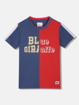 Blue Giraffe - Blue Colorblock T-Shirt