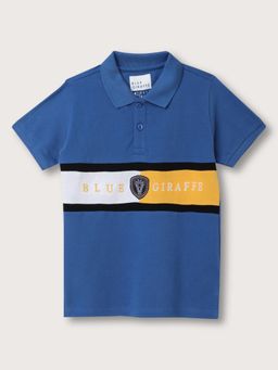 Blue Giraffe - Multi-Color Solid Polo T-Shirt