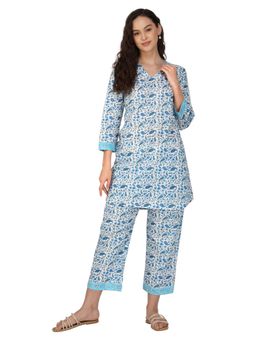 KAHVA - Pure Cotton Printed Casual Co-Ord (Set of 2)