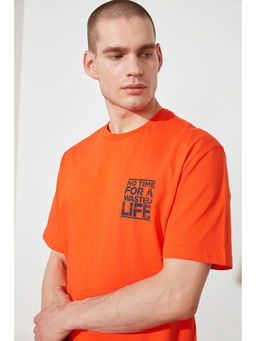 Trendyol - Man Orange T-Shirt