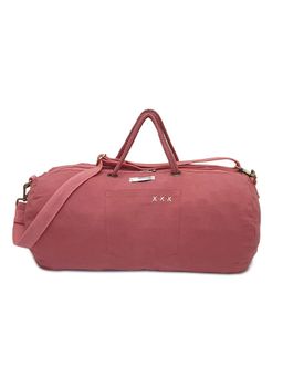 The House of Tara - Soft Pink Cotton Canvas 21 Inches 40 Litres Travel Duffle Gym Sports Bag