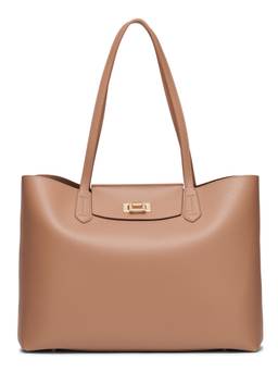 MIRAGGIO - Sophie Solid Tote Bag for Women - Beige (L)